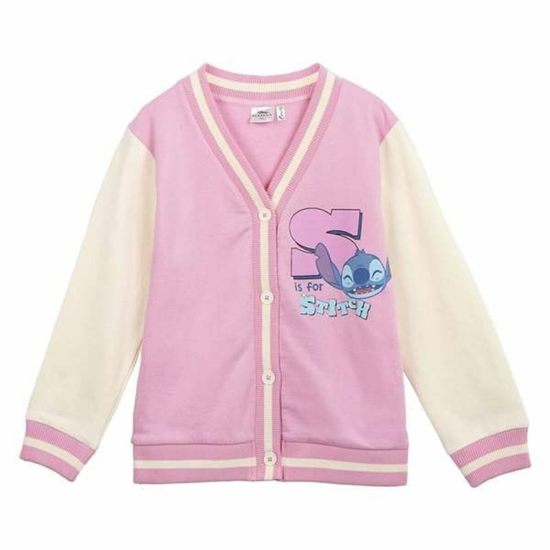 Veste de Survêtement pour Enfants Stitch Rose