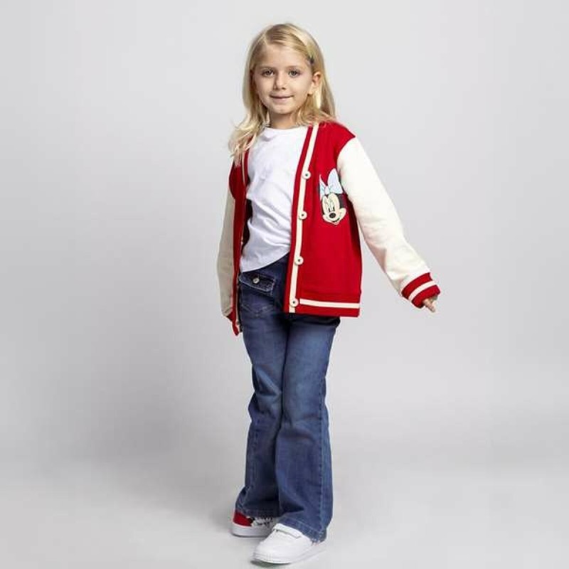 Veste de Survêtement pour Enfants Minnie Mouse Rouge