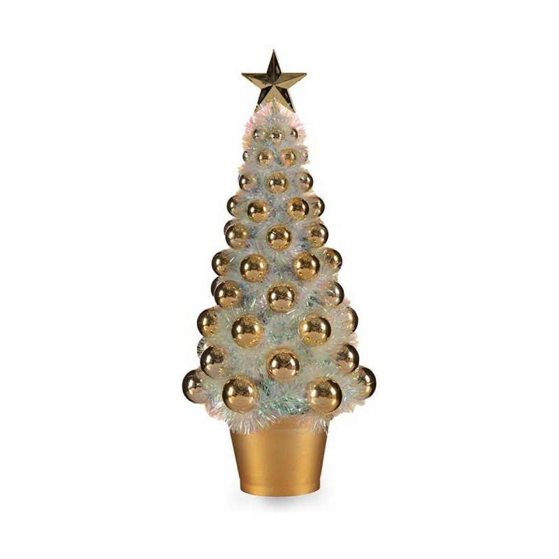 Sapin de Noël Iridescent Doré Plastique 16 x 37