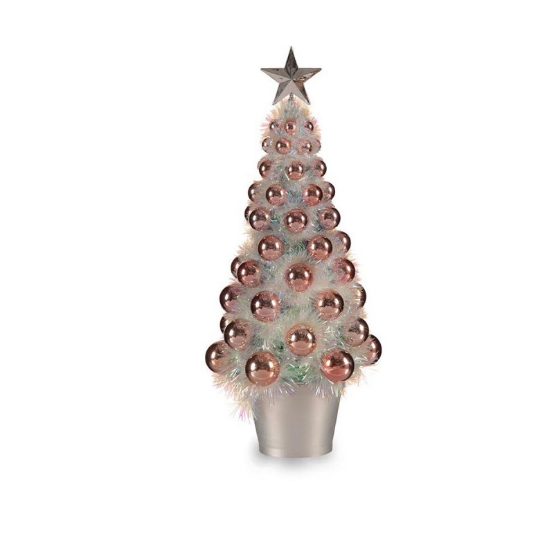 Sapin de Noël Iridescent Rose Plastique 16 x 37