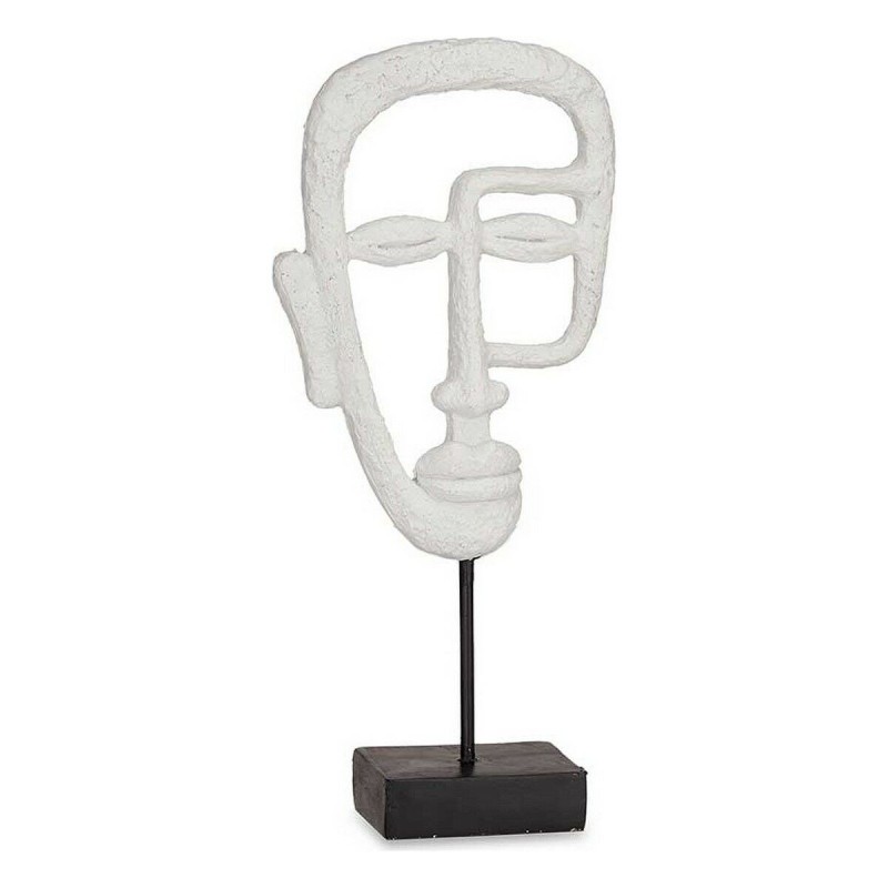 Figurine Décorative Visage Blanc Polyrésine (19