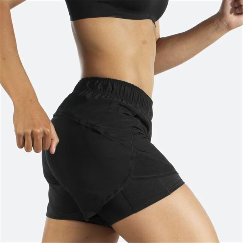 Short de Sport pour Femme Brooks Chaser 5" 2-in-1 Noir