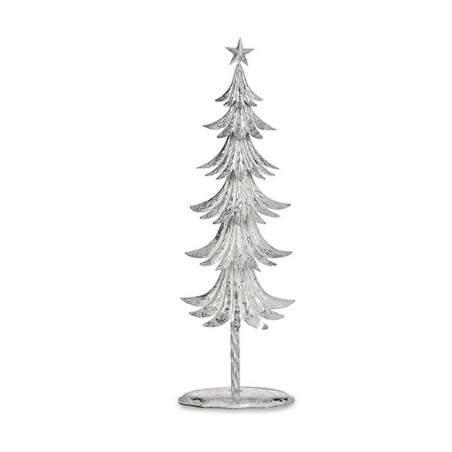 Sapin de Noël 20 x 58 x 13 cm Métal Blanc