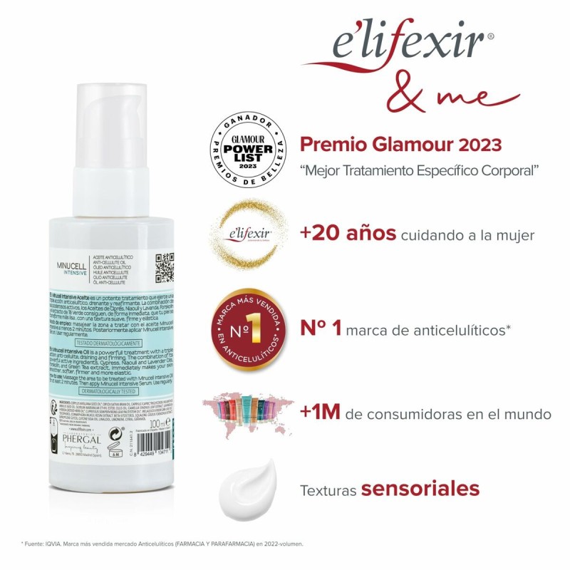 Huile corporelle anticellulite Elifexir Minucell Intensive 100 ml