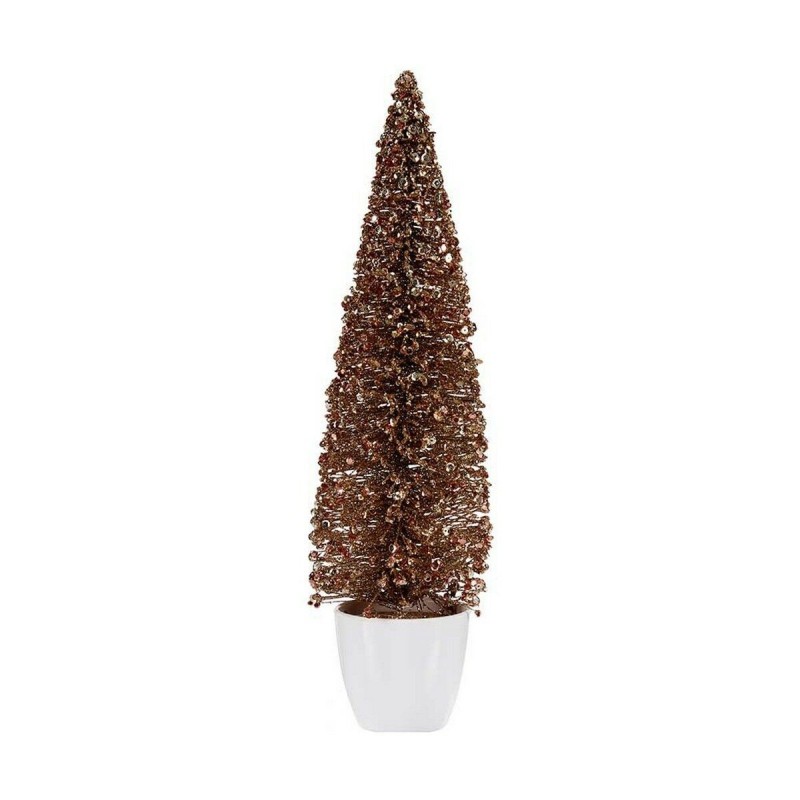 Sapin de Noël Grand 10 x 38 x 10 cm Doré Bronze Plastique