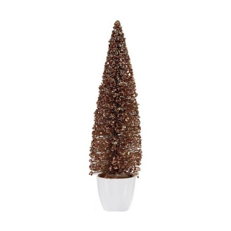 Sapin de Noël Grand 10 x 38 x 10 cm Doré Bronze Plastique