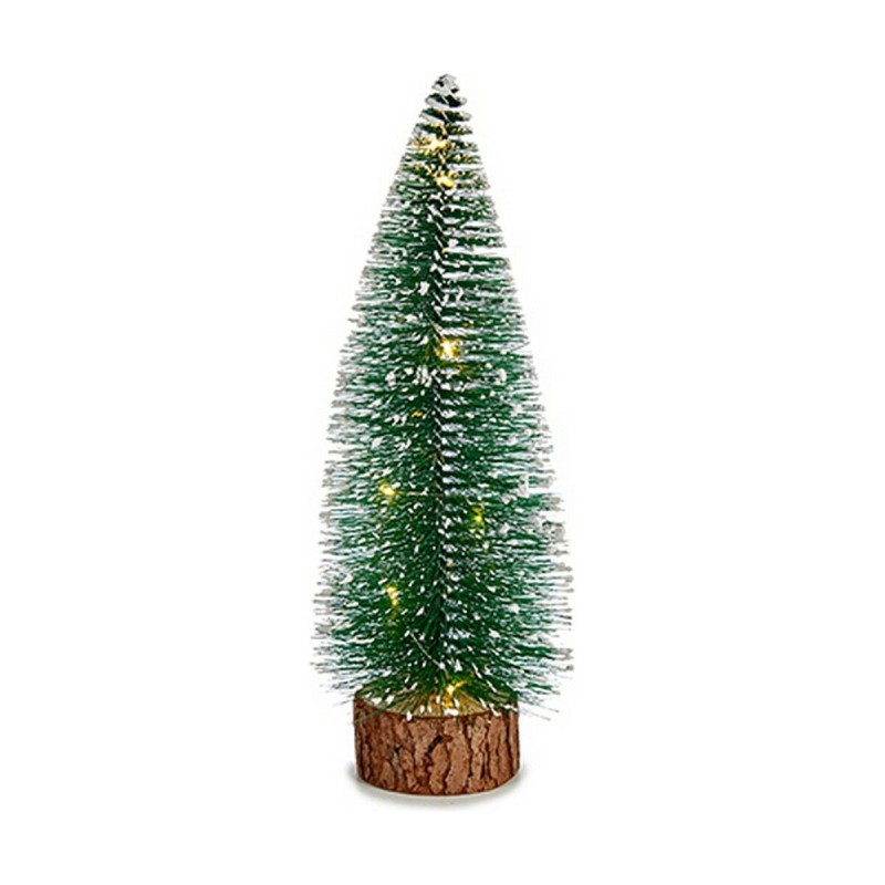 Sapin de Noël Vert Bois Métal Plastique 10 x 25 x 10 cm