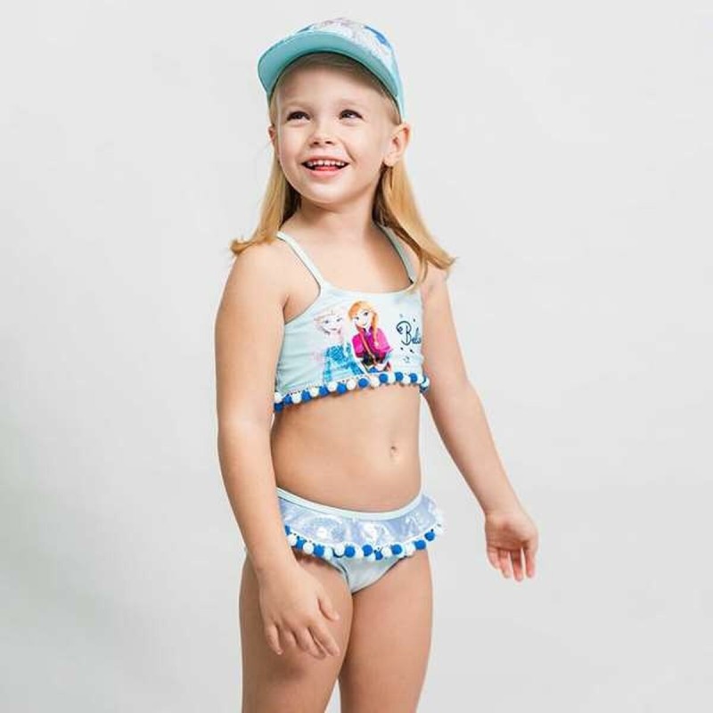 Bas de Bikini Pour Filles Frozen Bleu clair