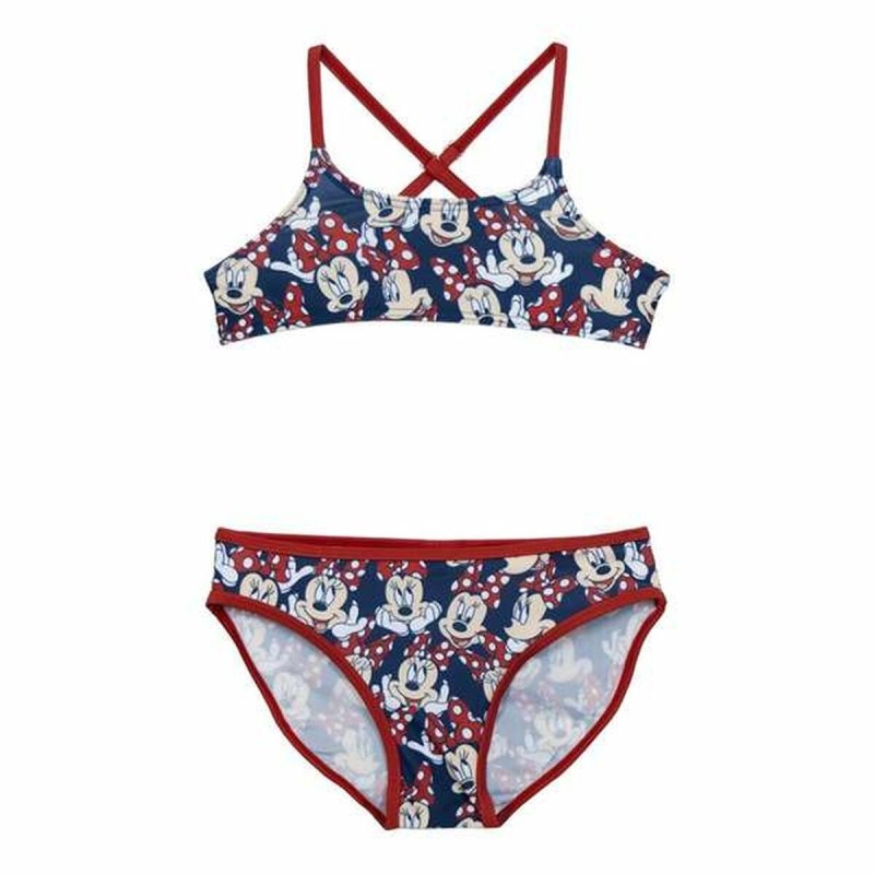 Bas de Bikini Pour Filles Minnie Mouse Rouge