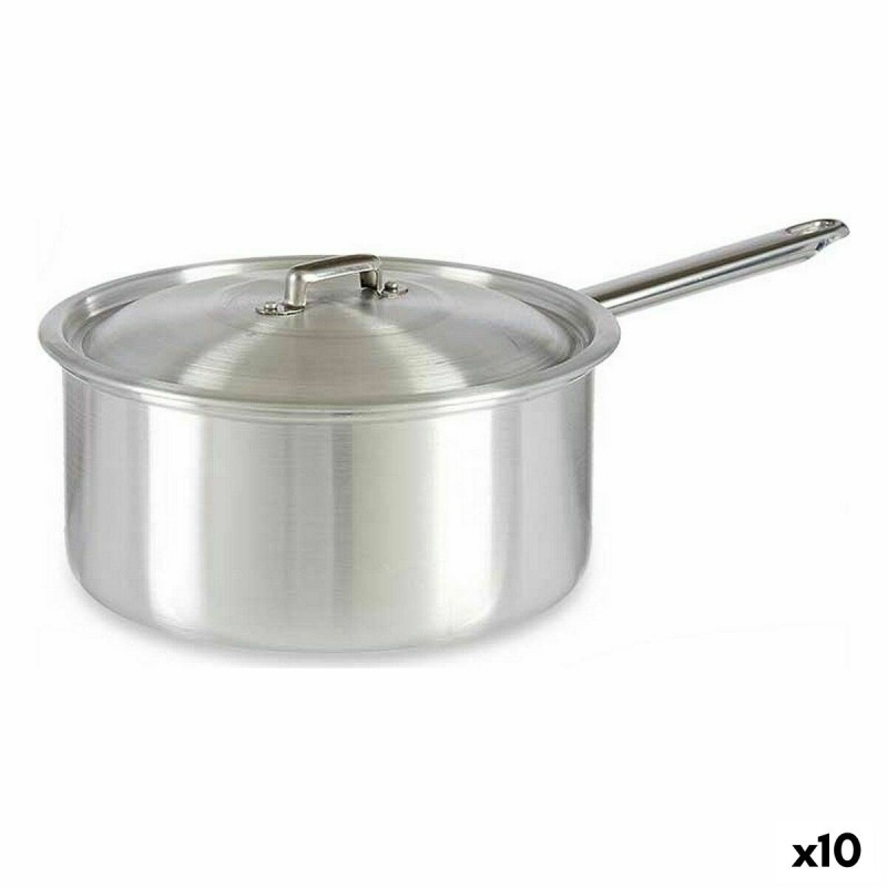 Casserole avec couvercle Kinvara 100023 Argenté Aluminium Ø 24 cm 5 L (10 Unités)