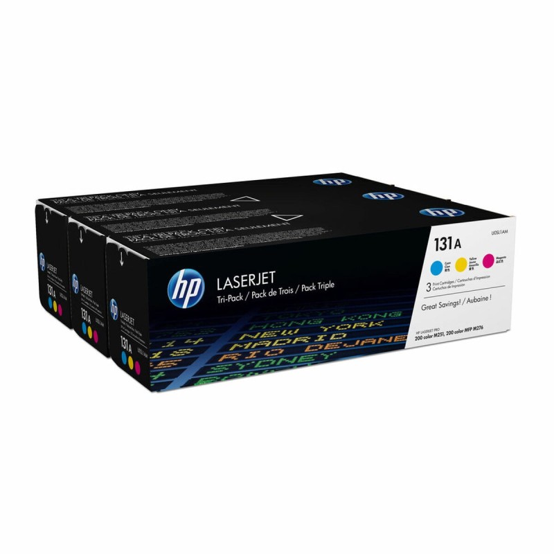 Toner HP 131A Cyan/Magenta/Jaune Jaune Multicouleur Tricolore