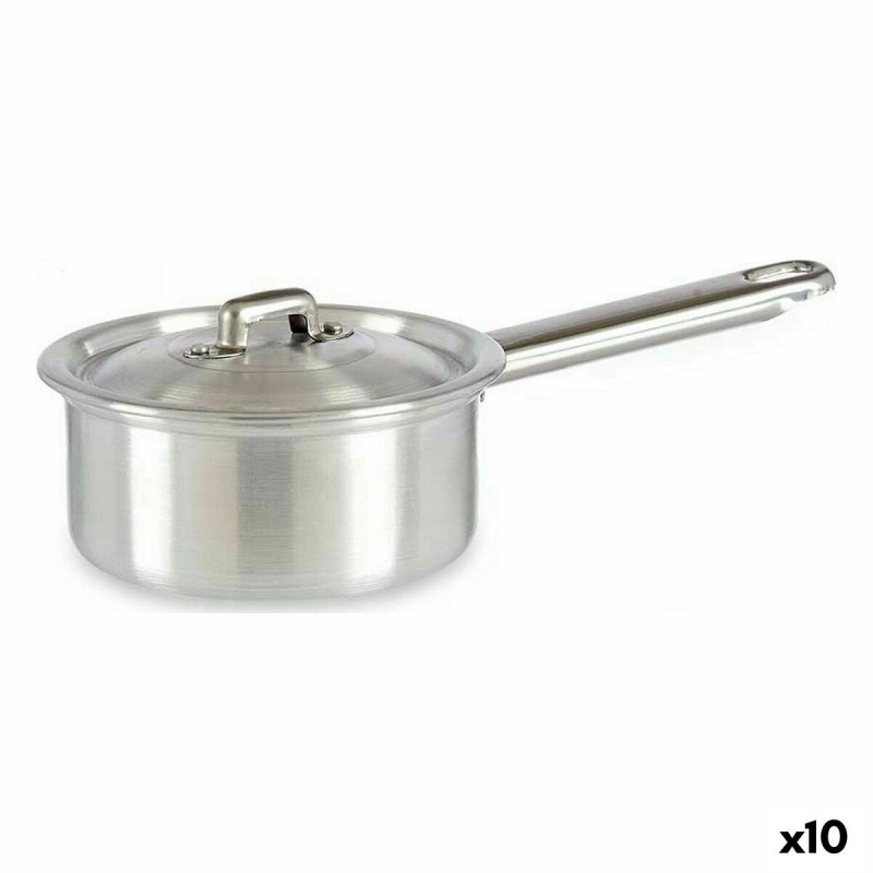 Casserole avec couvercle Kinvara 100017 Argenté Aluminium Ø 12 cm 600 ml (10 Unités)