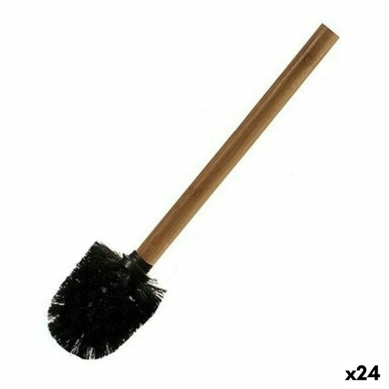 Brosse de salle de wc Berilo BAMBOO BLACK Marron Noir Bambou 8 x 35