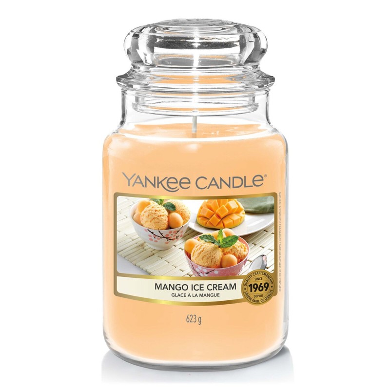 Bougie Parfumée Yankee Candle Mango Ice Cream 623 g