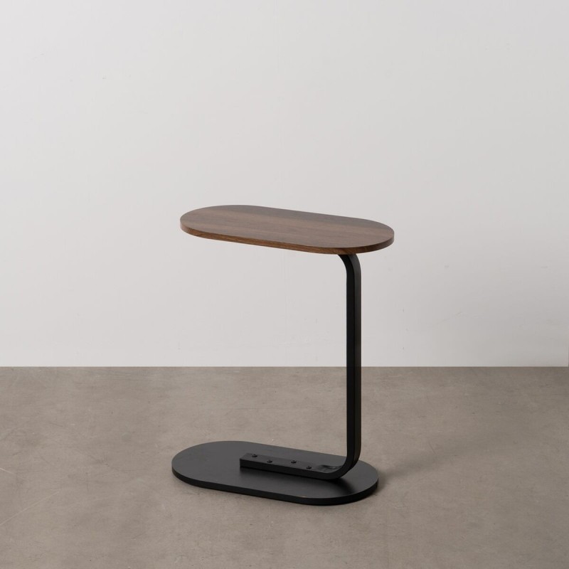 Petite Table d'Appoint Marron Noir 50 x 26 x 61 cm