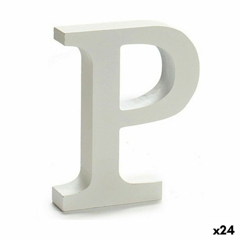 Lettre Pincello P Blanc 2 x 16 x 14