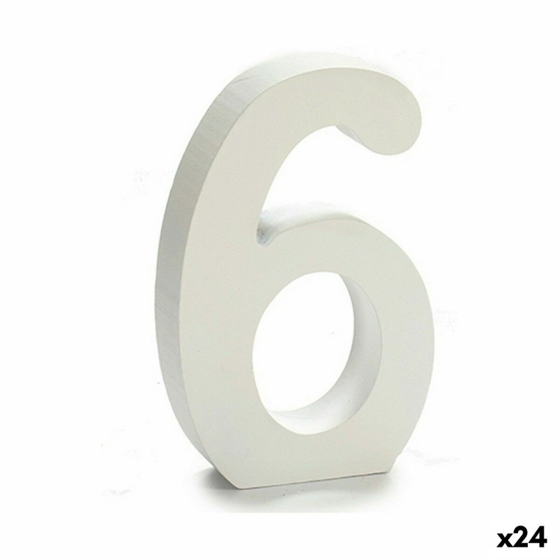 Numéro Pincello 6 Blanc 2 x 16 x 14