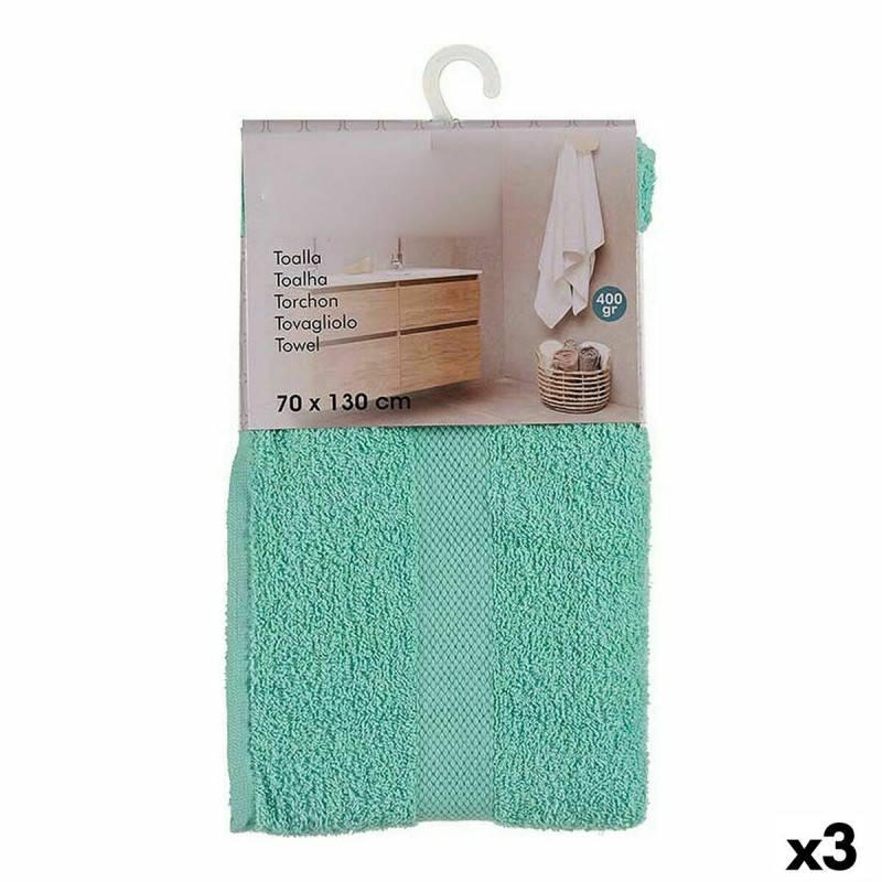 Serviette de toilette Berilo 5313 Turquoise 80 % coton 20 % Polyester 70 x 0