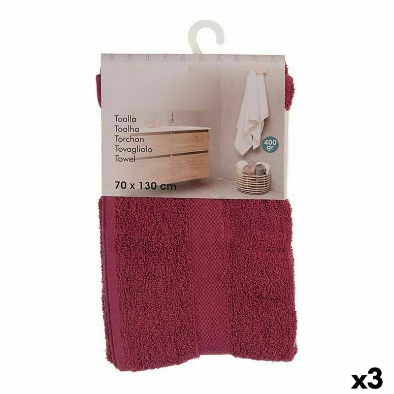 Serviette de toilette Berilo 5313 Bordeaux 80 % coton 20 % Polyester 70 x 0