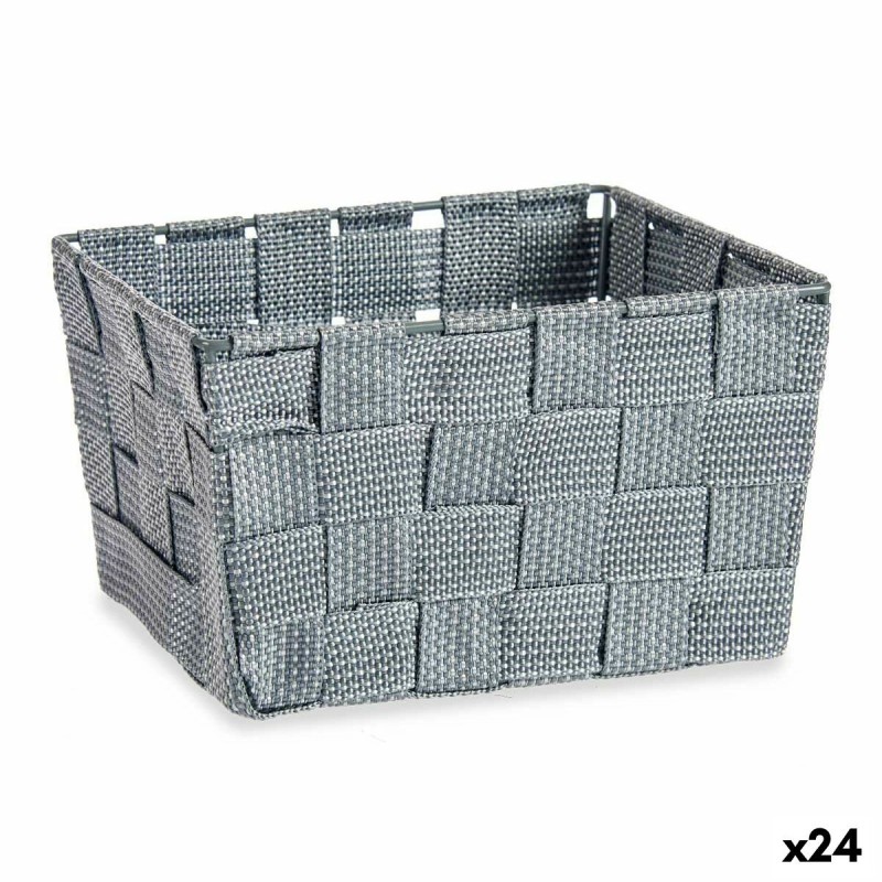 Panier Kipit A3-6878 Gris Tissu 15 x 10