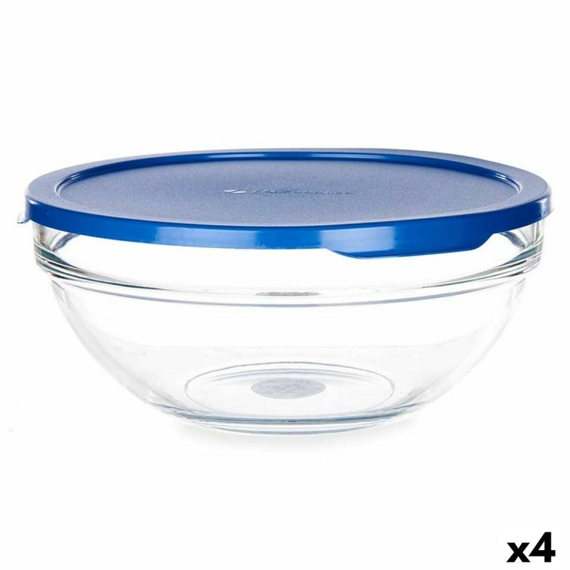 Panier-repas rond avec couvercle Pasabahce Chefs Bleu 1