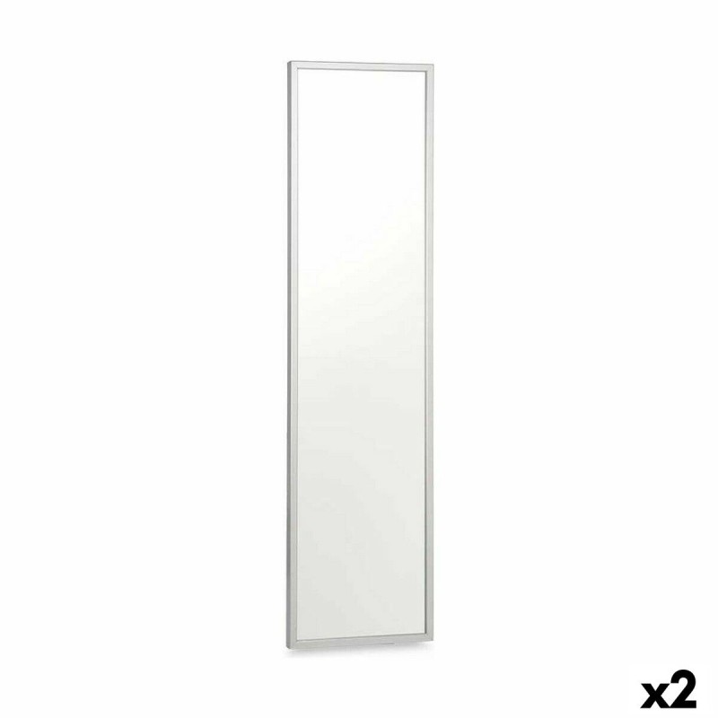 Miroir mural 82705 Argenté 30 x 120 cm Rectangulaire (2 Unités)