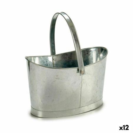 Pot Ibergarden E51465-B Argenté Zinc Panier 21 x 19