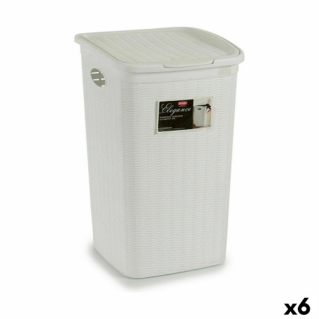 Panier à linge Stefanplast Elegance Blanc Plastique 50 L 36