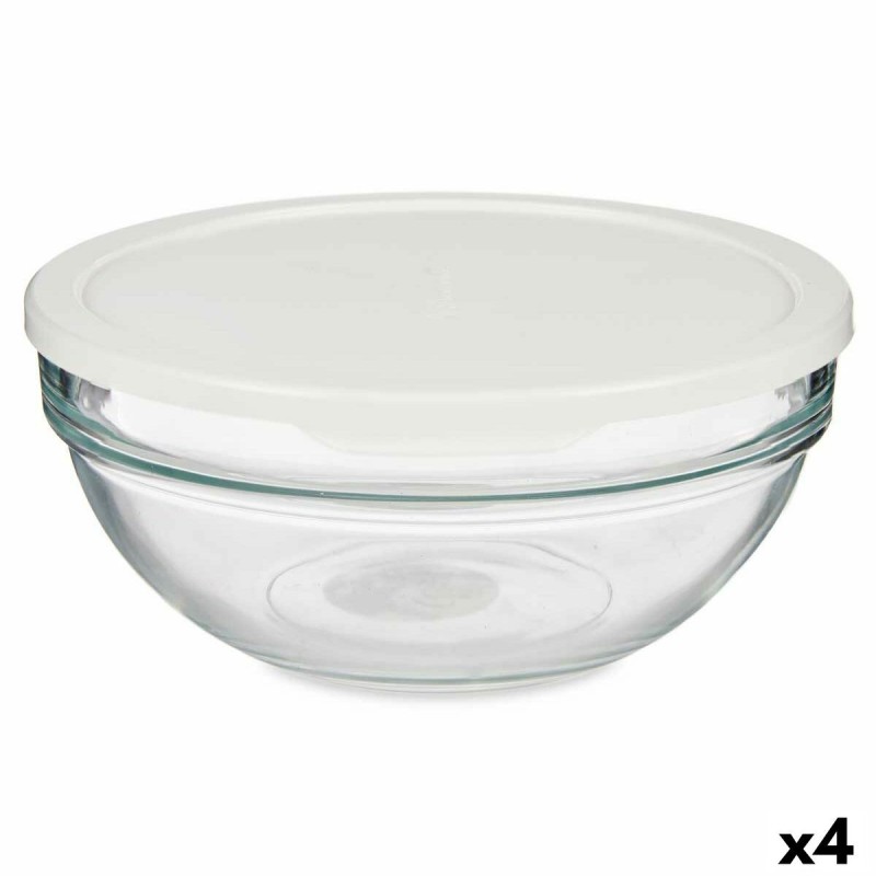 Panier-repas rond avec couvercle Pasabahce Chefs Blanc 1