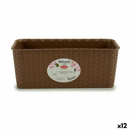 Jardinière Stefanplast Marron PVC 13 x 11 x 28