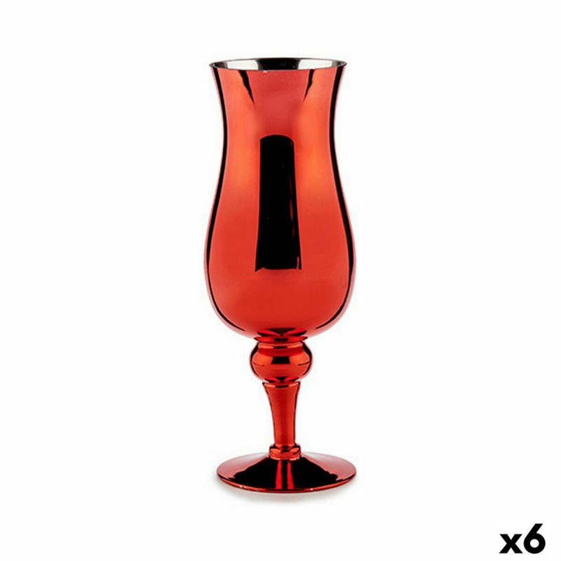 Bougeoir Verre Rouge 13