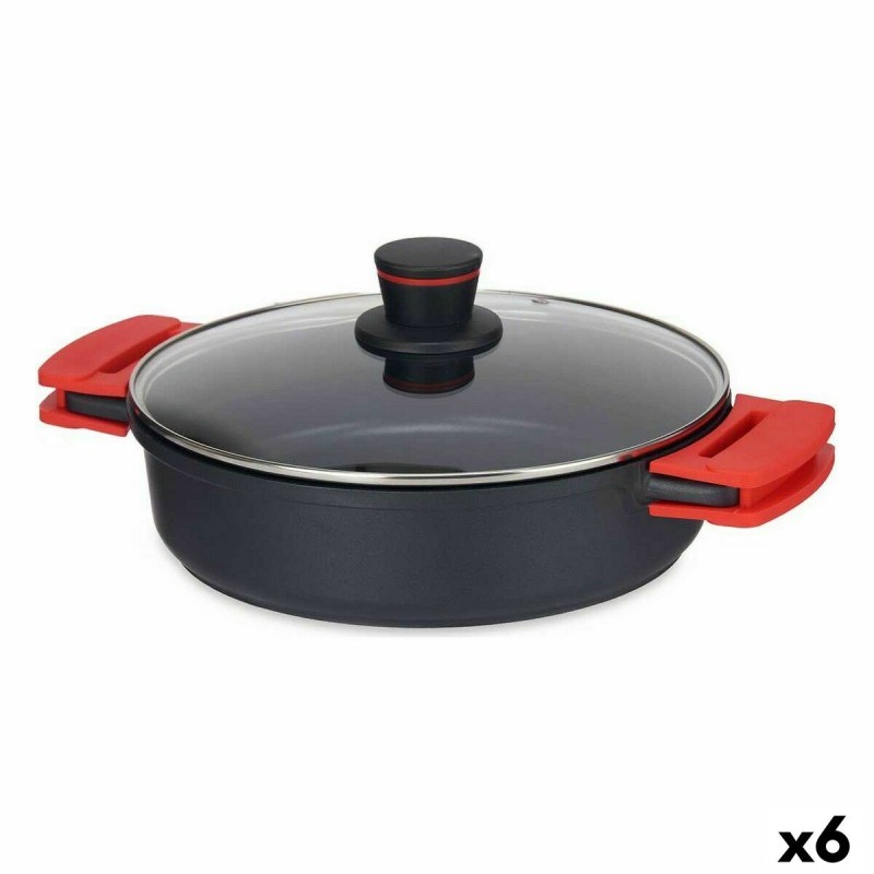 Casserole avec Couvercle Kinvara 77786 Noir 28 x 7