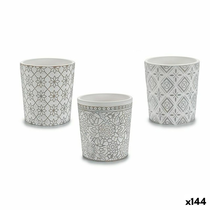 Cache-pot Ibergarden DX43436-F12 Blanc Gris Céramique Modèle 12