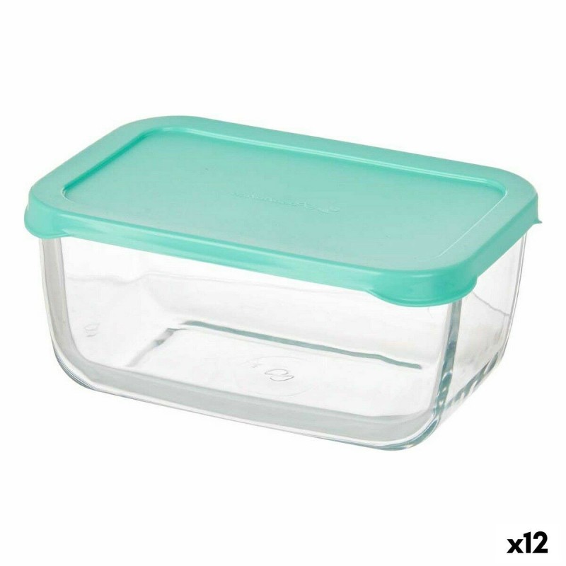 Boîte à lunch Pasabahce Snow Vert Transparent verre Polyéthylène 790 ml 16