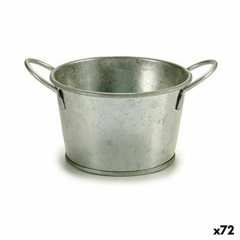 Cache-pot Ibergarden F60325-B Argenté Zinc Seau 17