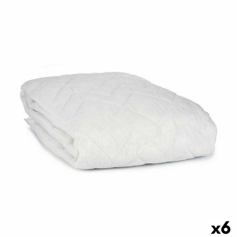 Protecteur de matelas Blanc 150 x 190 cm (6 Unités)