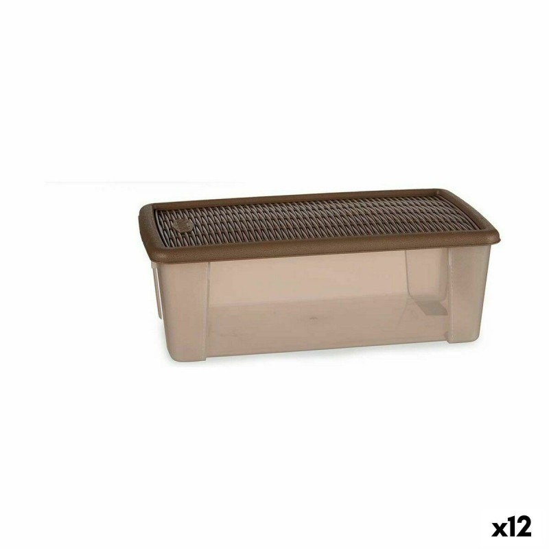 Boîte de rangement avec couvercle Stefanplast Elegance Beige Plastique 5 L 19