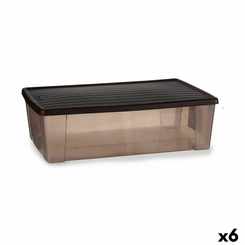 Boîte de rangement avec couvercle Stefanplast Elegance Marron Plastique 30 L 38