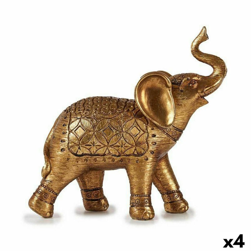 Figurine Décorative Eléphant Doré 27