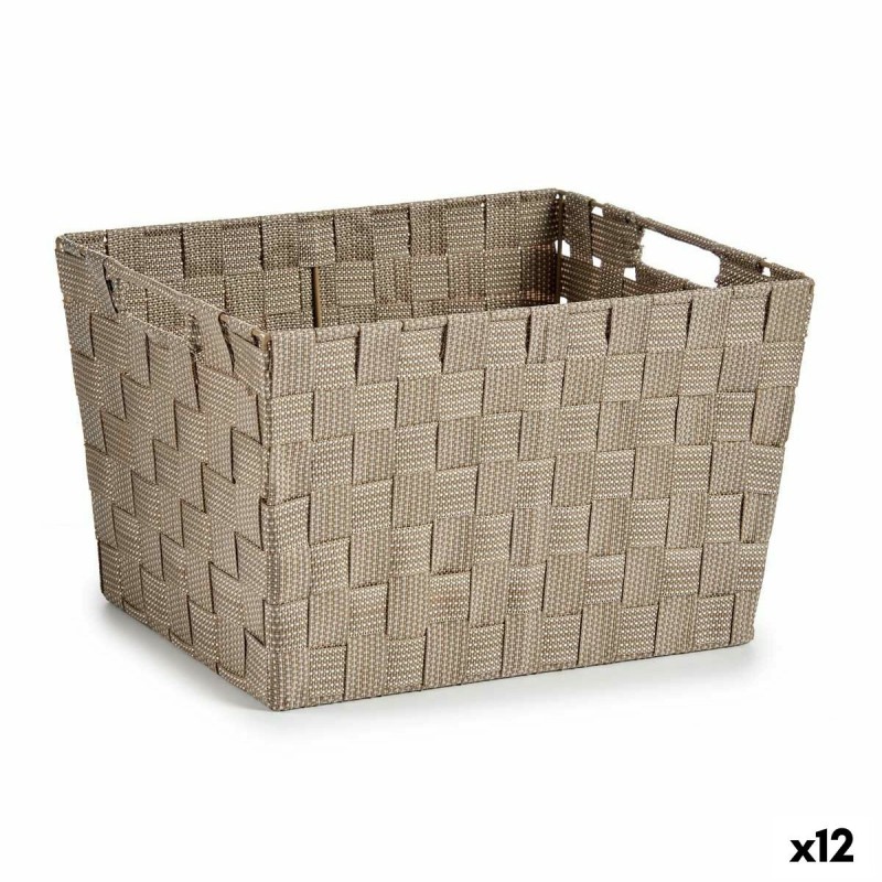 Panier à linge Kipit A3-6875 Beige Tissu 10 L 25 x 20 x 35