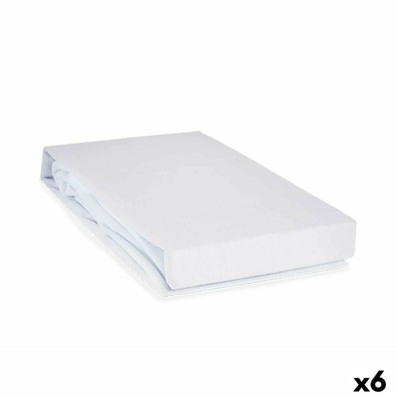 Protecteur de matelas Blanc 90 x 190 cm (6 Unités)