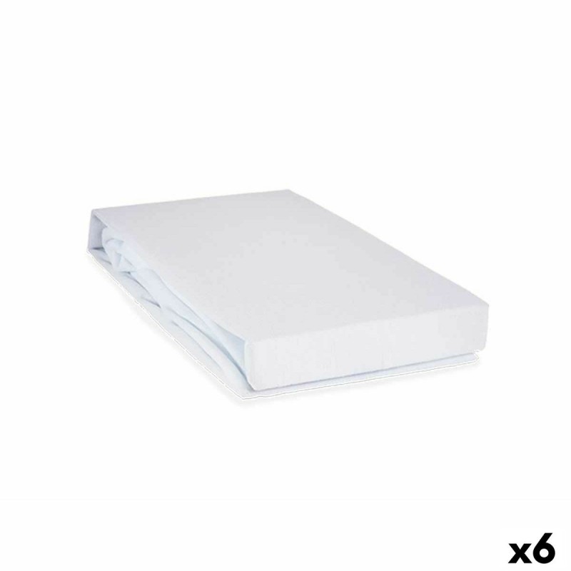 Protecteur de matelas Blanc 135 x 195 cm (6 Unités)