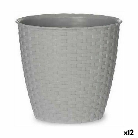 Cache-pot Stefanplast Gris Plastique 19 x 17