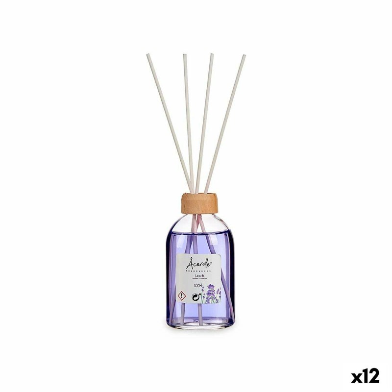 Bâtonnets Parfumés Acorde 83659 Lavande 100 ml (12 Unités)