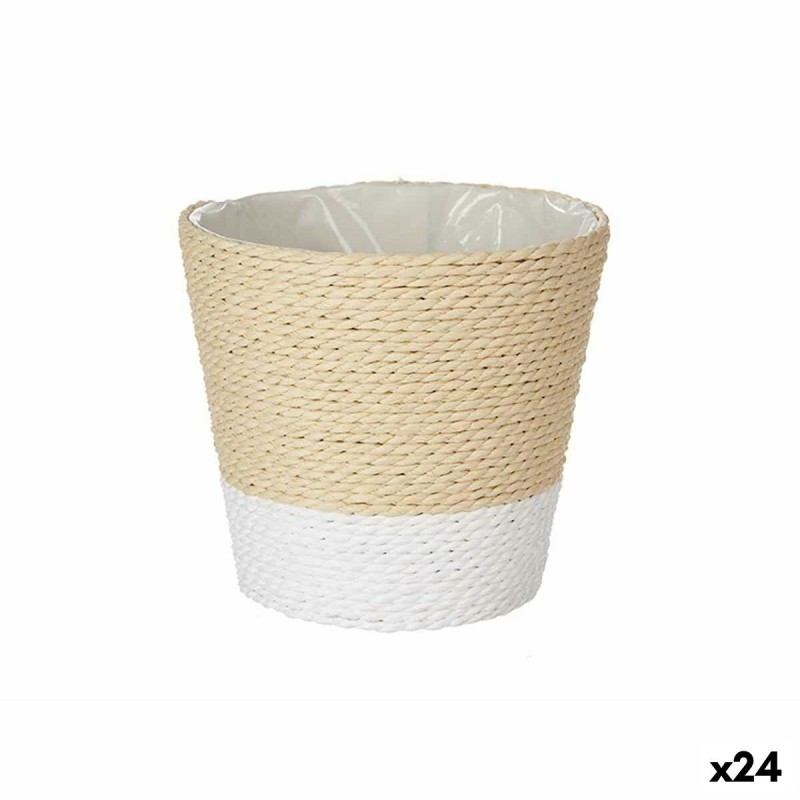 Cache-pot Ibergarden 86440 Blanc Corde Plastique 14 x 12