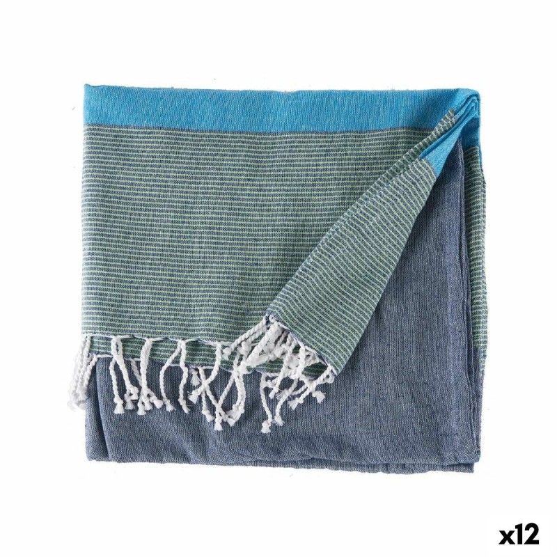 Foulard multi-usages 160 x 200 cm Bleu (12 Unités)