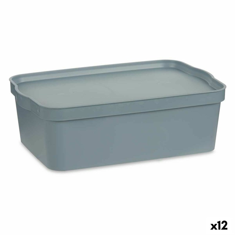 Boîte de rangement avec couvercle Kipit TP595-2 Gris Plastique 14 L 29