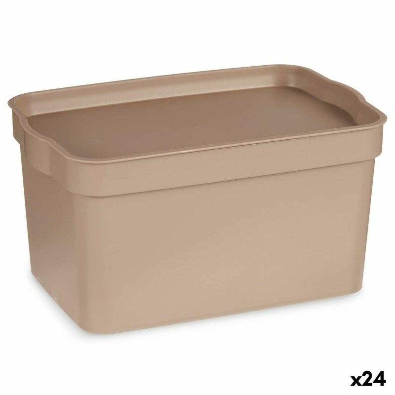 Boîte de rangement avec couvercle Kipit TP592-3 Beige Plastique 2