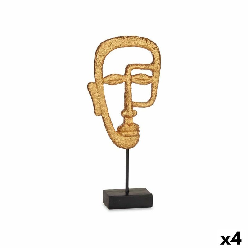 Figurine Décorative Visage Doré 19