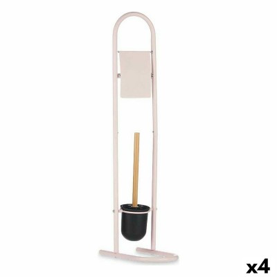 Dérouleur papier toilette avec pot à balai Berilo CN-B0810P - 404 Rose 16 x 28